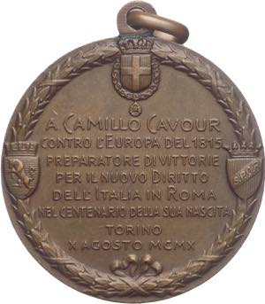 Italia - medaglia commemorativa di Camillo ... 
