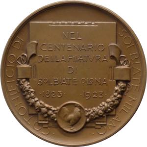 Italia - medaglia per il centenario del ... 