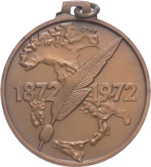 Italia - medaglietta commemorativo dei 100 ... 