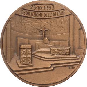 Medaglia 1993 commemorativa della dedica ... 