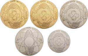 Germania - lotto di 5 medaglie serie valute ... 