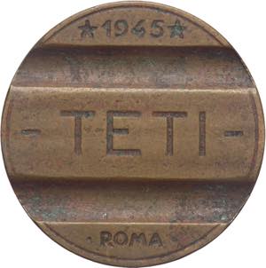 Italia - gettone telefonico TETI - 1945 - Ae