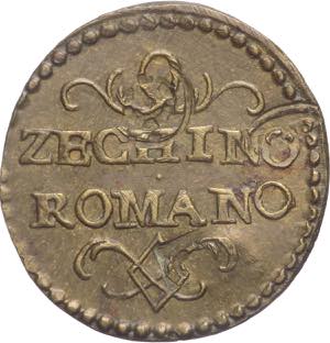 Peso monetale dello Zecchino Romano con ... 