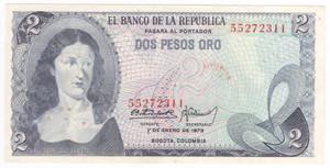 Colombia - 2 pesos 1973 ... 
