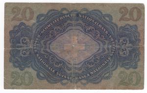 Svizzera - 20 franchi  1940 - P# 39, ... 