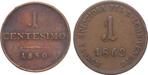Regno Lombardo-Veneto - lotto di 2 monete da ... 