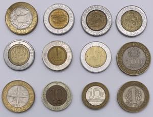 Monete Mondiali - Lotto di 12 monete ... 