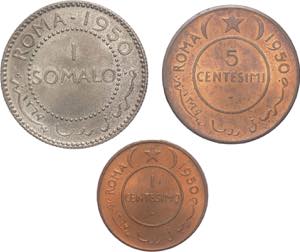 AFIS (1950) - lotto di 3 monete - 1950 - ... 