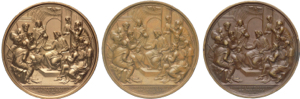 Trittico medaglie - Pio IX (1846-1878) ... 