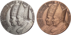 Vaticano - Lotto di  2 medaglie in Argento e ... 