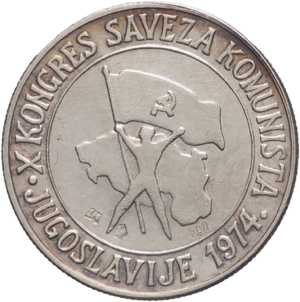 Jugoslavia - Medaglia 1974 X Congresso ... 