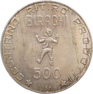 Gettone Biraghi 1966 - Ag. - gr. 16,42; 32 mm