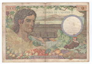 Banca dellAlgeria - 1000 Franchi 04/05/1942 ... 