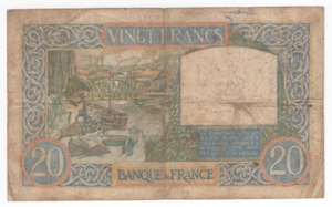 Francia -  Banca di Francia - 20 Francs 1940 ... 