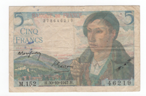 Francia - Banca di Francia - 5 Francs 1947 ... 
