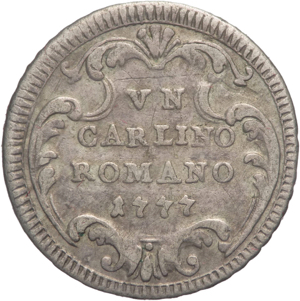 Pio VI (1775-1799) - Un Carlino Romano 1777 ... 