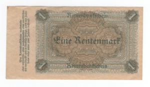 Germania - Rentenbank - 1 Rentenmark 1923 - ... 