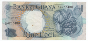 Banca del Ghana - 1 Cedi ... 