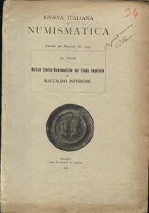 PERINI Q. - Notizie storico-numismatiche del ... 