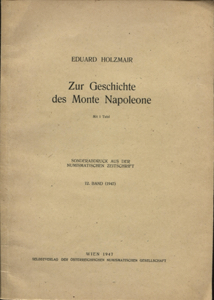 HOLZMAIR  E. - Zur Geschichte des Monte ... 
