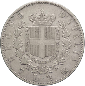 Vittorio Emanuele II (1878-1900) 2 lire 1863 ... 