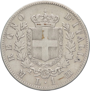 Vittorio Emanuele II (1861-1878) 1 lira 1863 ... 