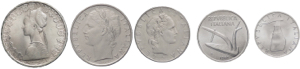 Lotto di 5 monete 1967: ... 