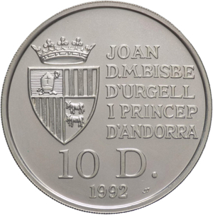 Andorra - 10 Diners 1992 ... 