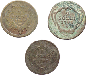 Gorizia - lotto di 3 monete di cui 2 da 1 ... 