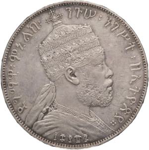Etiopia - 1 Birr 1894 - ... 