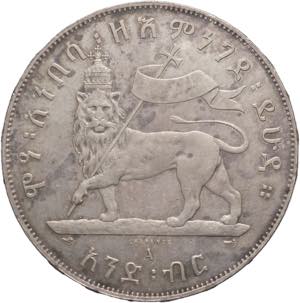 Etiopia - 1 Birr 1894 - Menelik II (1887 - ... 
