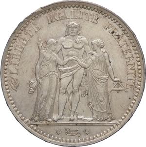 Francia - 5 Franchi 1873 - Ercole - Terza ... 