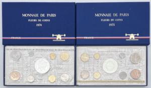 Francia - lotto 2 divisionali Francia 1974 - ... 