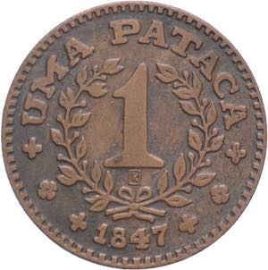 Gettone Uma Pataca 1847 - gr. 4,16 - mm. 24 