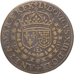 Francia - Ludovico XIII - jeton cuivre ... 