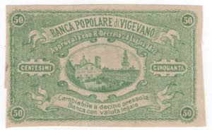 Banca di Vigevano - 50 Centesimi 28/07/1872