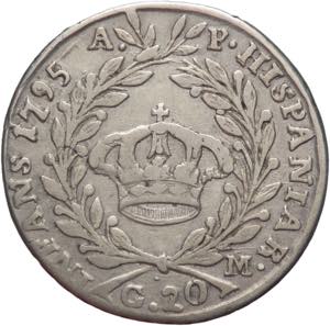 Napoli - 20 grana 1795 - Ferdinando IV ... 