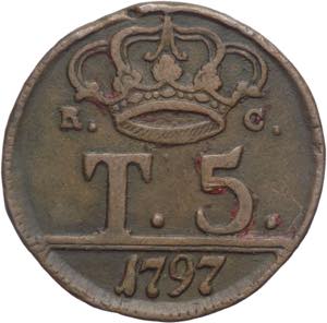 Napoli - 5 Tornesi 1797 - Ferdinando IV ... 