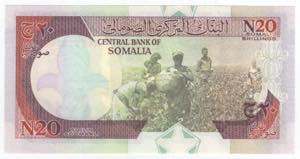 Banconota Somalia - 20 Somali Shillings 1991 ... 