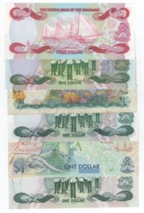 Bahamas - lotto di 6 banconote