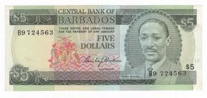 Barbados - 5 Dollari ... 