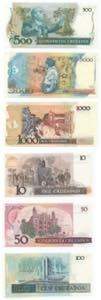 Brasile - lotto di 6 banconote