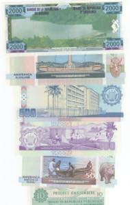 Burundi - lotto di 6 banconote