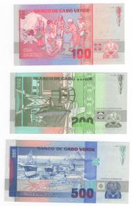 Capo Verde - lotto di 3 banconote