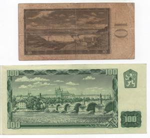 Cecoslovacchia - lotto di 2 banconote