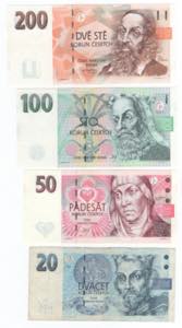 Cecoslovacchia - lotto di 2 banconote
