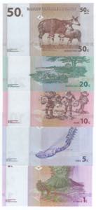 Congo - lotto di 4 banconote
