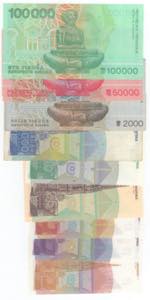 Croazia - lotto di 9 banconote
