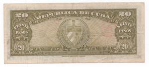 Cuba - 20 pesos 1949 - P# 80a
