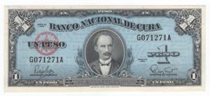 Cuba - 1 Peso 1960 - P# ... 
